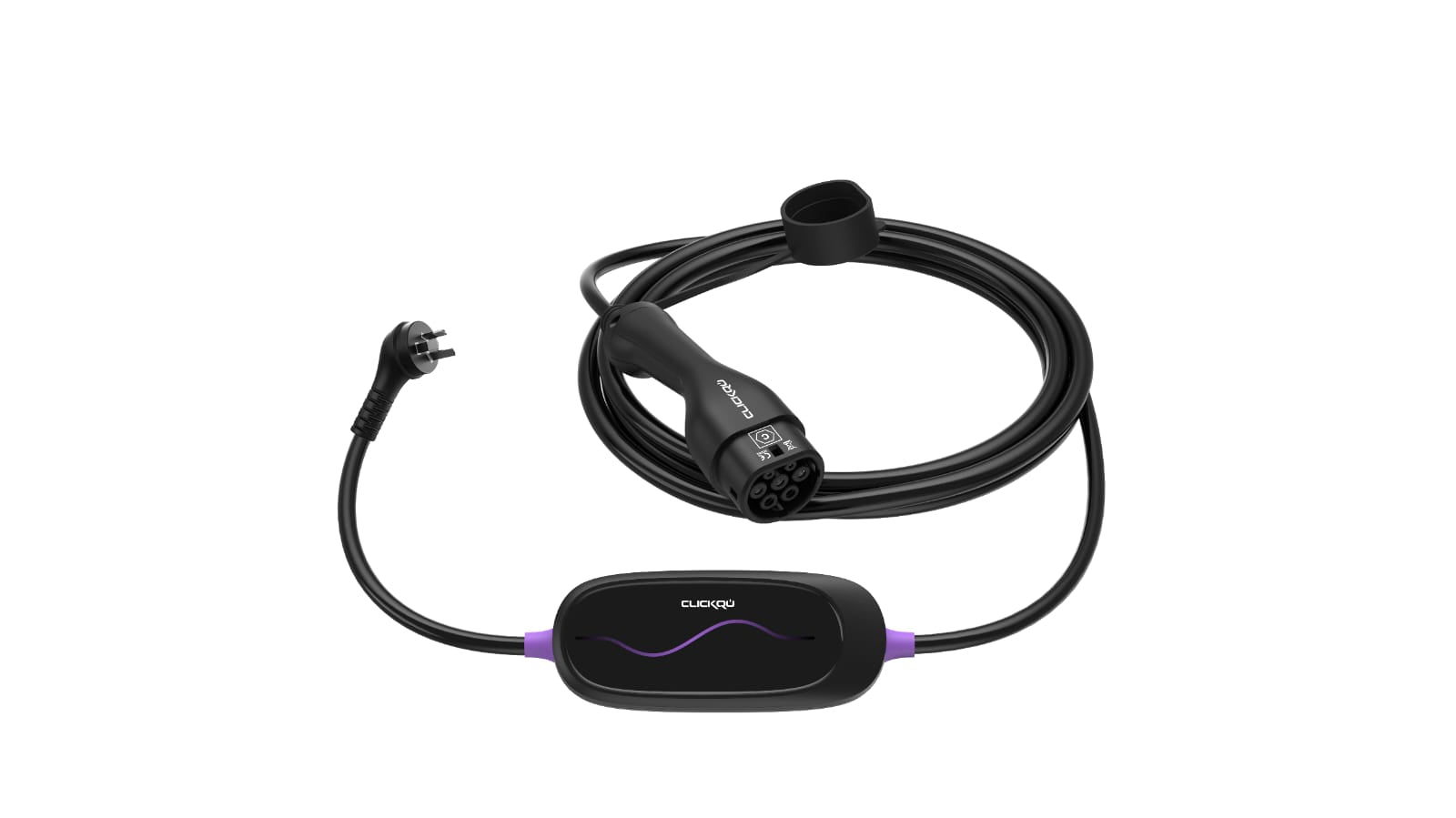 ClickQu - Type 2 15A Portable Charger - 7m Length