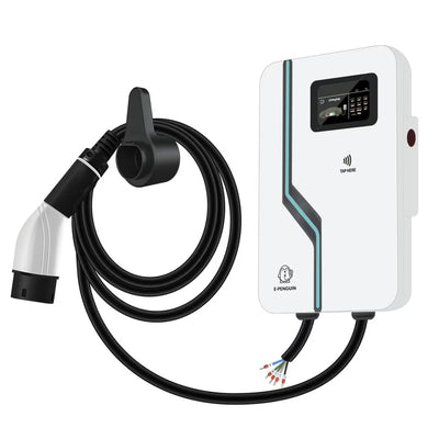 EV CHARGER AC 7-22KW WITH 5M CABLE (WHITE)